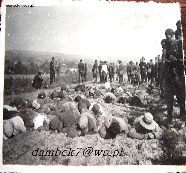 А вот как это выглядело на практике. Пацификация украинцев, 1934 год. Фото с сайта польских исследователей. В комментариях пишут, что среди людей в форме есть и полиция, и военные